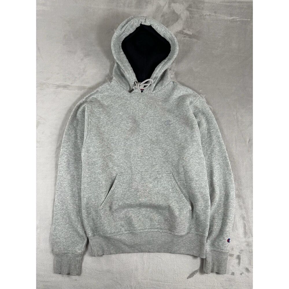 Champion Authentic Athleticwear Gray Drawstring Cotton Hoodie Size‎ S